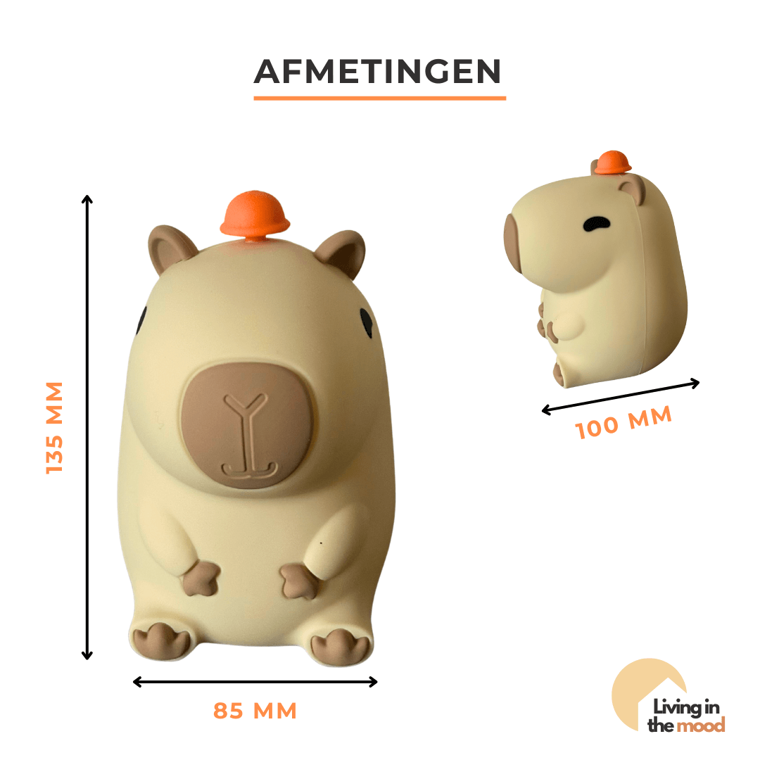 Capybara Lampje: USB-oplaadbaar nachtlampje voor kinderen, al door duizenden geliefd – bestel nu, beperkte oplage!