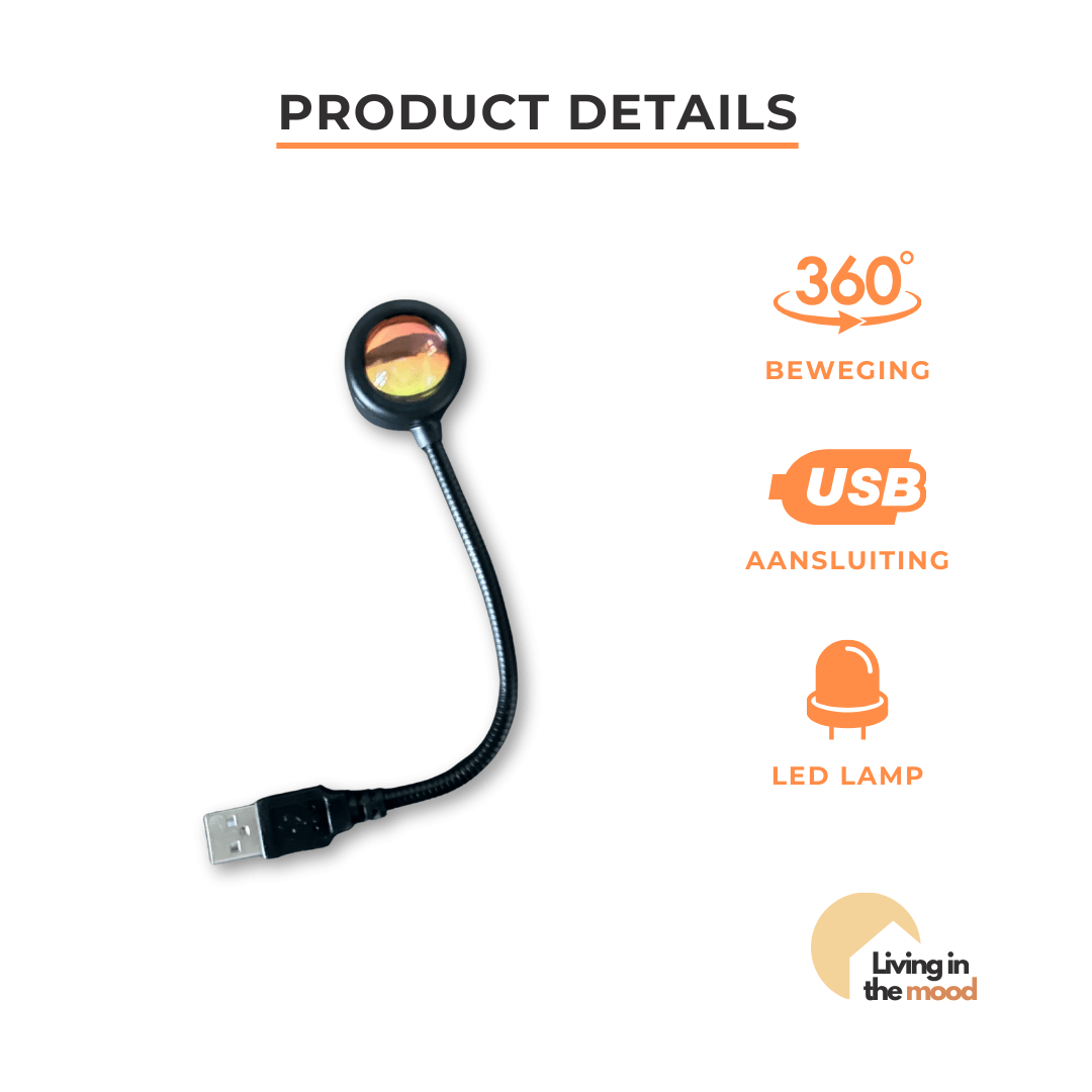 Living in the Mood USB Sfeerlicht – Creëer Direct Knusse, Magische Fotomomenten in Je Kamer