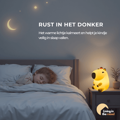 Capybara Lampje: USB-oplaadbaar nachtlampje voor kinderen, al door duizenden geliefd – bestel nu, beperkte oplage!