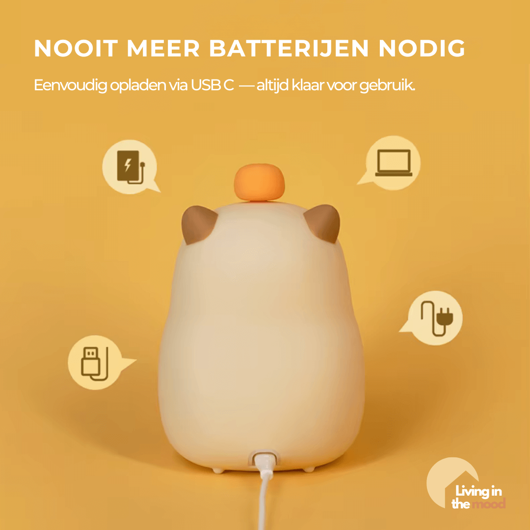 Capybara Lampje: USB-oplaadbaar nachtlampje voor kinderen, al door duizenden geliefd – bestel nu, beperkte oplage!