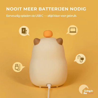 Capybara Lampje: USB-oplaadbaar nachtlampje voor kinderen, al door duizenden geliefd – bestel nu, beperkte oplage!