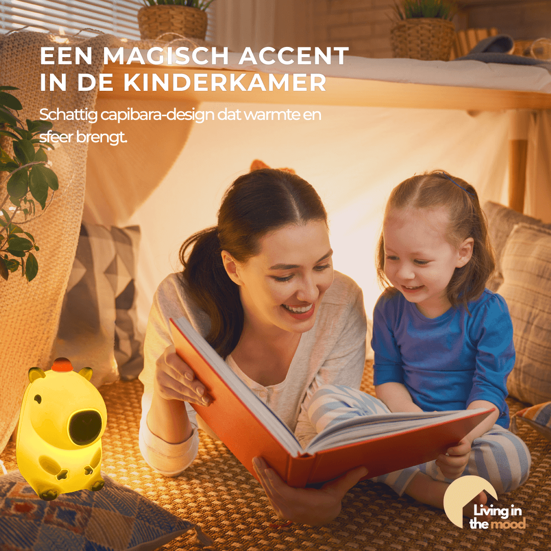Capybara Lampje: USB-oplaadbaar nachtlampje voor kinderen, al door duizenden geliefd – bestel nu, beperkte oplage!