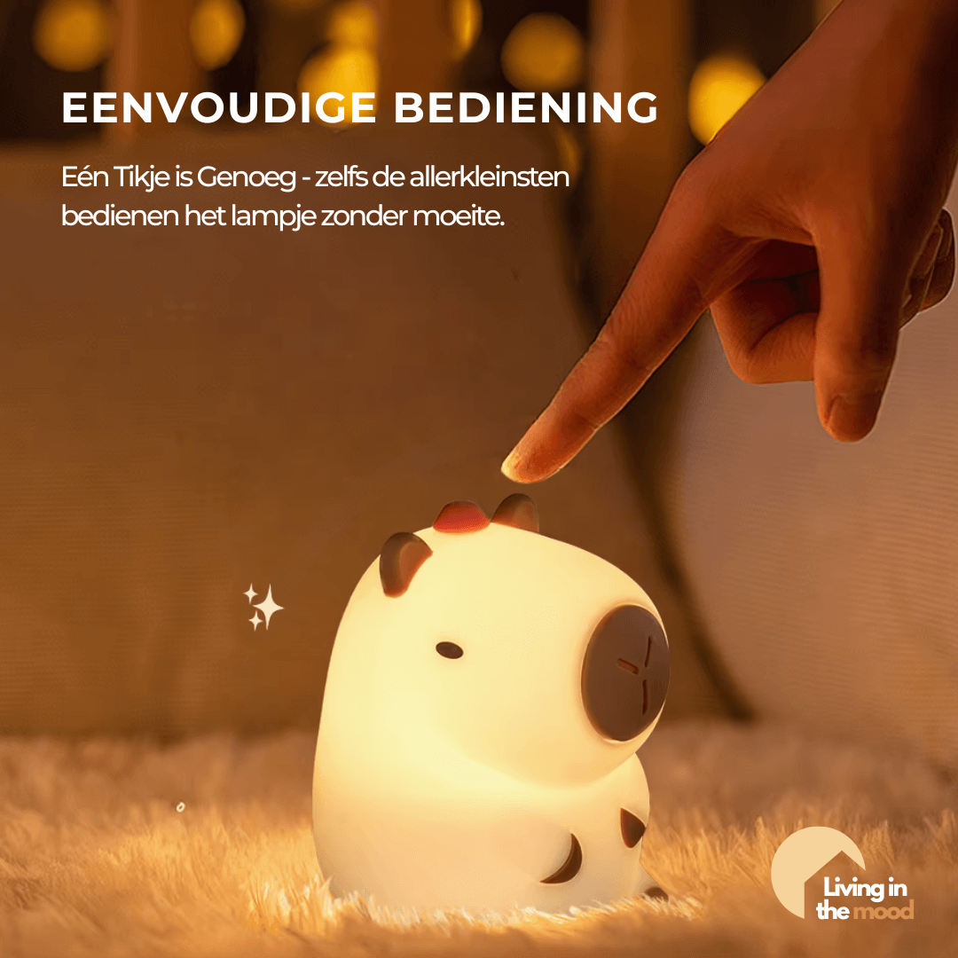 Capybara Lampje: USB-oplaadbaar nachtlampje voor kinderen, al door duizenden geliefd – bestel nu, beperkte oplage!