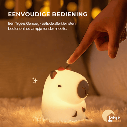 Capybara Lampje: USB-oplaadbaar nachtlampje voor kinderen, al door duizenden geliefd – bestel nu, beperkte oplage!